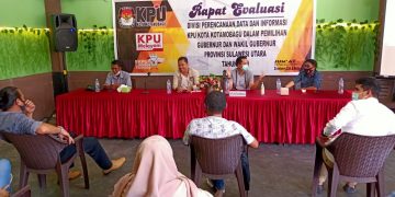KPU Kotamobagu Gelar Rapat Evaluasi Pilgub 2020
