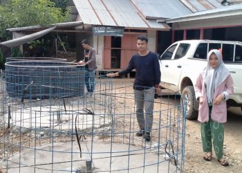 Desa Dayow Terima Bantuan Kolam Bioflok Dari JRBM