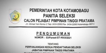 Seleksi JPT Pemkot Kotamobagu Diperpanjang Kembali