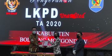 Bupati Bolmong Serahkan LKPD Tahun 2020 ke BPK RI
