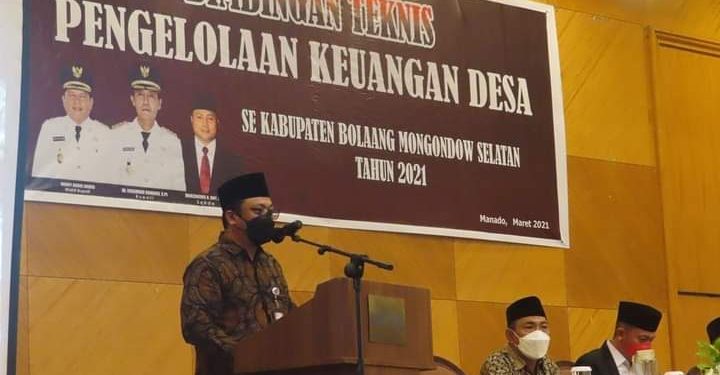 Dinas PMD Bolsel Gelar Bimtek Pengelolaan Keuangan Desa