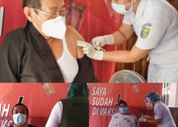 Ketua dan Anggota DPRD Bolmut Divaksin