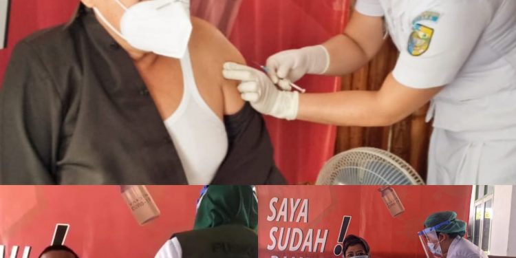 Ketua dan Anggota DPRD Bolmut Divaksin