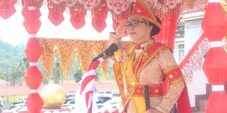 Lengkap Dengan Pakaian Adat, Yasti IRUP HUT Kabupaten Bolaang Mongondow ke-67