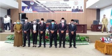 DPRD Boltim Gelar Paripurna Mendengarkan Pidato Bupati Terpilih