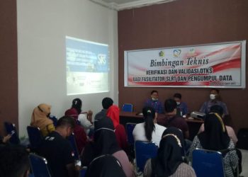 Verval DTKS, Dinsos Bimtek Fasilitator SLRT dan Pengumpul Data