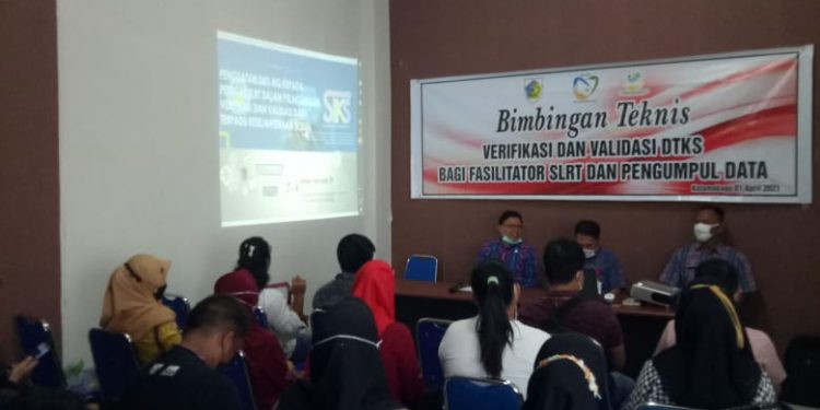 Verval DTKS, Dinsos Bimtek Fasilitator SLRT dan Pengumpul Data