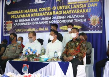 Pertama di Sulut, Boltim Gelar Vaksinasi Masal Bagi Lansia