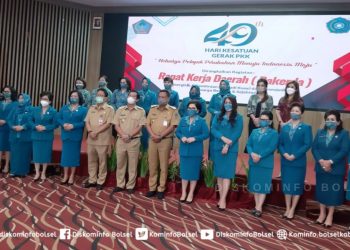 Ketua Tim Penggerak PKK Bolsel Ikut Rakerda Provinsi