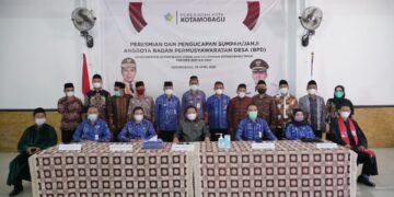 Wakil Wali Kota Kotamobagu Lantik 69 Anggota BPD Terpilih