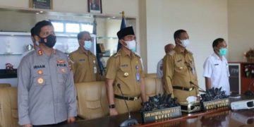 Melalui Virtual, Bupati dan Wakil Bupati Boltim Ikut Rakor Dengan Presiden RI