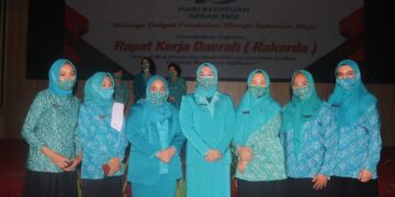 Ketua dan Wakil Ketua Tim PKK Boltim Hadiri HKG ke 49