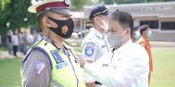 Wakili Wali Kota, Sande Pimpin Apel Gelar Pasukan Operasi Ketupat Samrat 2021