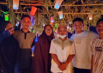 Suasana Malam Tumbilotohe Ramai Dengan Menerapkan Prokes Covid-19