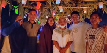 Suasana Malam Tumbilotohe Ramai Dengan Menerapkan Prokes Covid-19