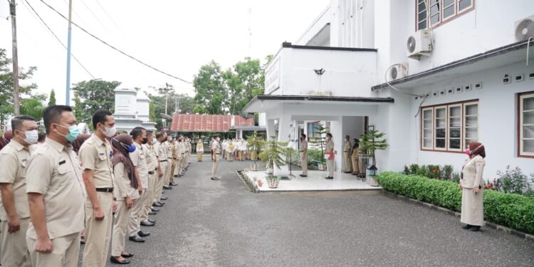 Wakili Wali Kota, Sekda Pimpin Apel Kerja ASN Pasca Cuti Bersama Idul Fitri