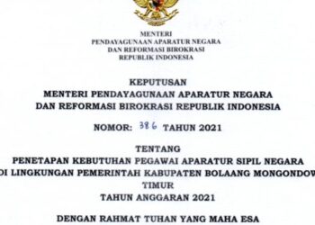 Tahun Ini Boltim Terima Ratusan CASN, Berikut Alokasinya