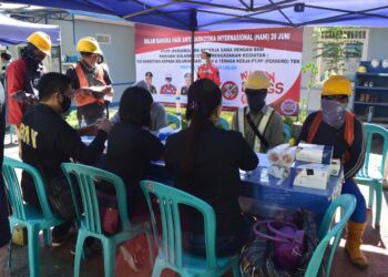 136 Karyawan PT Perumahan Pembangunan Laksanakan Tes Narkoba