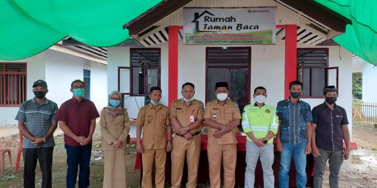 Tingkatkan Minat Baca, Disdik Bolsel Resmikan RTB Bantuan PT. JRBM