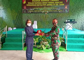 Yasti Hadiri Sertijab Danyon Armed Tarik Bogani