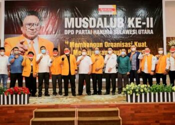 Wakili Wali Kota, Nayodo Hadiri Musdalub II Partai Hanura Sulut