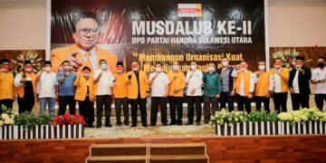 Wakili Wali Kota, Nayodo Hadiri Musdalub II Partai Hanura Sulut