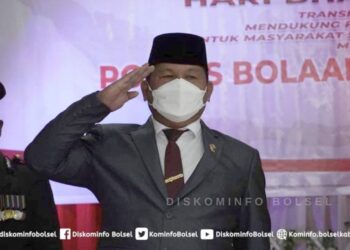 Wabup Bolsel Hadiri Peringatan HUT Bhayangkara Ke-75