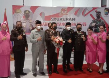 Sachrul Hadiri Acara Syukuran HUT Bhayangkara ke-75 Tahun