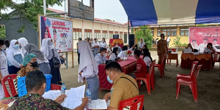 Pemkab Bolmong Launching Vaksinasi Untuk Anak usia 12 Tahun -17 Tahun
