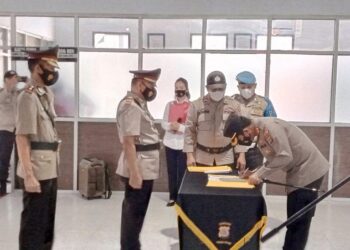 Tiga Perwira Polri di Polres Boltim Sertijab, Berikut Nama-namanya