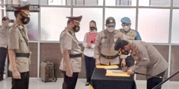 Tiga Perwira Polri di Polres Boltim Sertijab, Berikut Nama-namanya