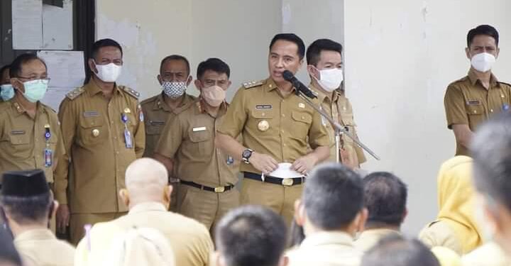 Usai Isolasi Mandiri, Bupati Boltim Kembali Memimpin Apel Kerja