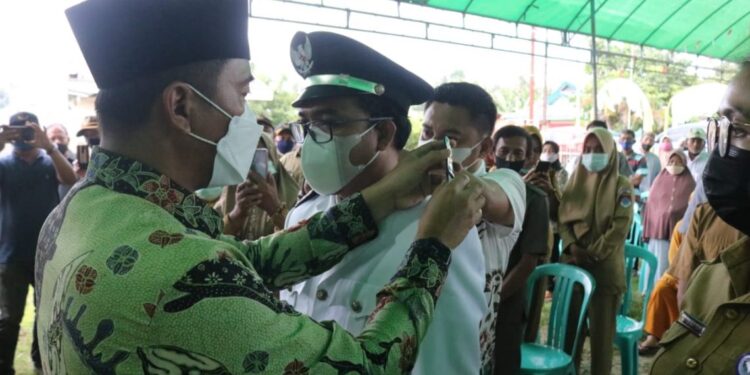 Sachrul Lantik Penjabat Sangadi Desa Buyat II