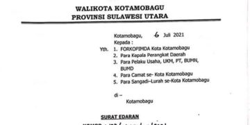 Pencegahan, Pemerintah Kotamobagu Kembali Batasi Kegiatan Masyarakat