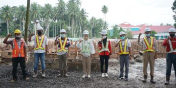 Tatong Tinjau Pembangunan Ruangan Isolasi RSUD Kotamobagu