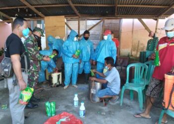 Kecamatan Passi Barat Laksanakan Penyemprotan Disinfektan