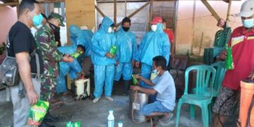 Kecamatan Passi Barat Laksanakan Penyemprotan Disinfektan