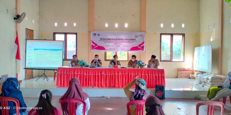 Pemdes Molibagu Gelar Penyuluhan Hukum Pembangunan Desa Inklusif