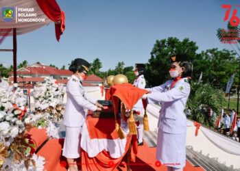 Bupati Yasti Inspektur Upacara Detik-detik Kemerdekaan Republik Indonesia ke-76