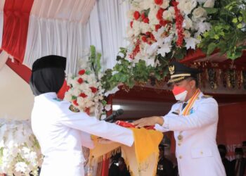 Pemda Boltim Gelar Upacara HUT RI Yang Ke-76