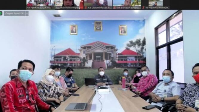 Pemkab Bolmong Ikuti Penilaian Evaluasi SPBE oleh Kemenpan-RB