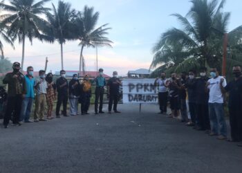 Akibat PPKM, Sebagian Jalan di Kecamatan Kotabunan Disekat