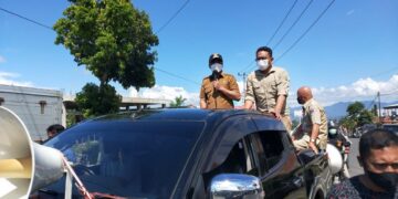 Bupati Boltim Keliling Himbau Masyarakat Taat Prokes