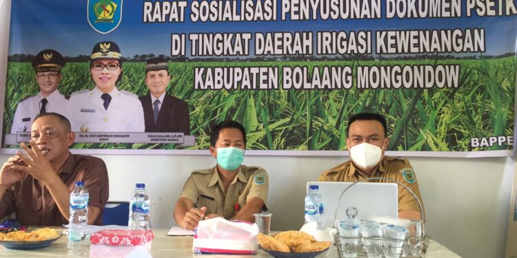 Bappeda Bolmong Gelar Pertemuan dan Sosialisasi Tingkat Daerah Irigasi