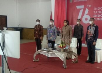 Tatong Bara Hadiri Rakorwasdanas Bersama Kemendagri, KPK dan BPKP Secara Virtual