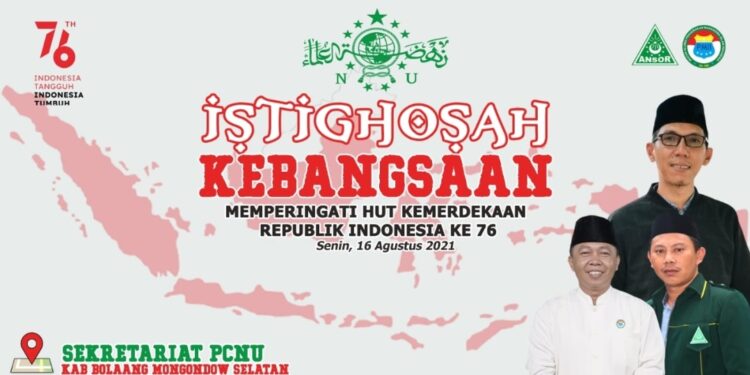 Sambut HUT RI Ke-76, Warga NU Bolsel Gelar Istighosah Kebangsaan