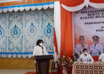 Tatong Bara Serahkan Tanah Hibah Kepada POM Kodam XIII/Merdeka