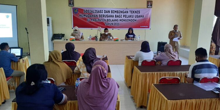 DPMPTSP Bolmong Gelar Bimtek Untuk UMKM