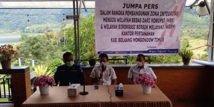 Bangun Zona Integritas, Pertanahan Gelar Jumpa Pers