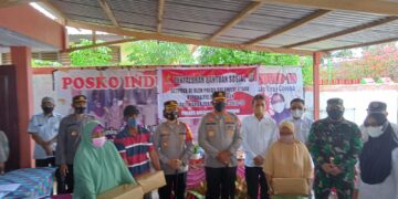 Kapolda Sulut Kunjungi Gerai Vaksinasi di Bolmong